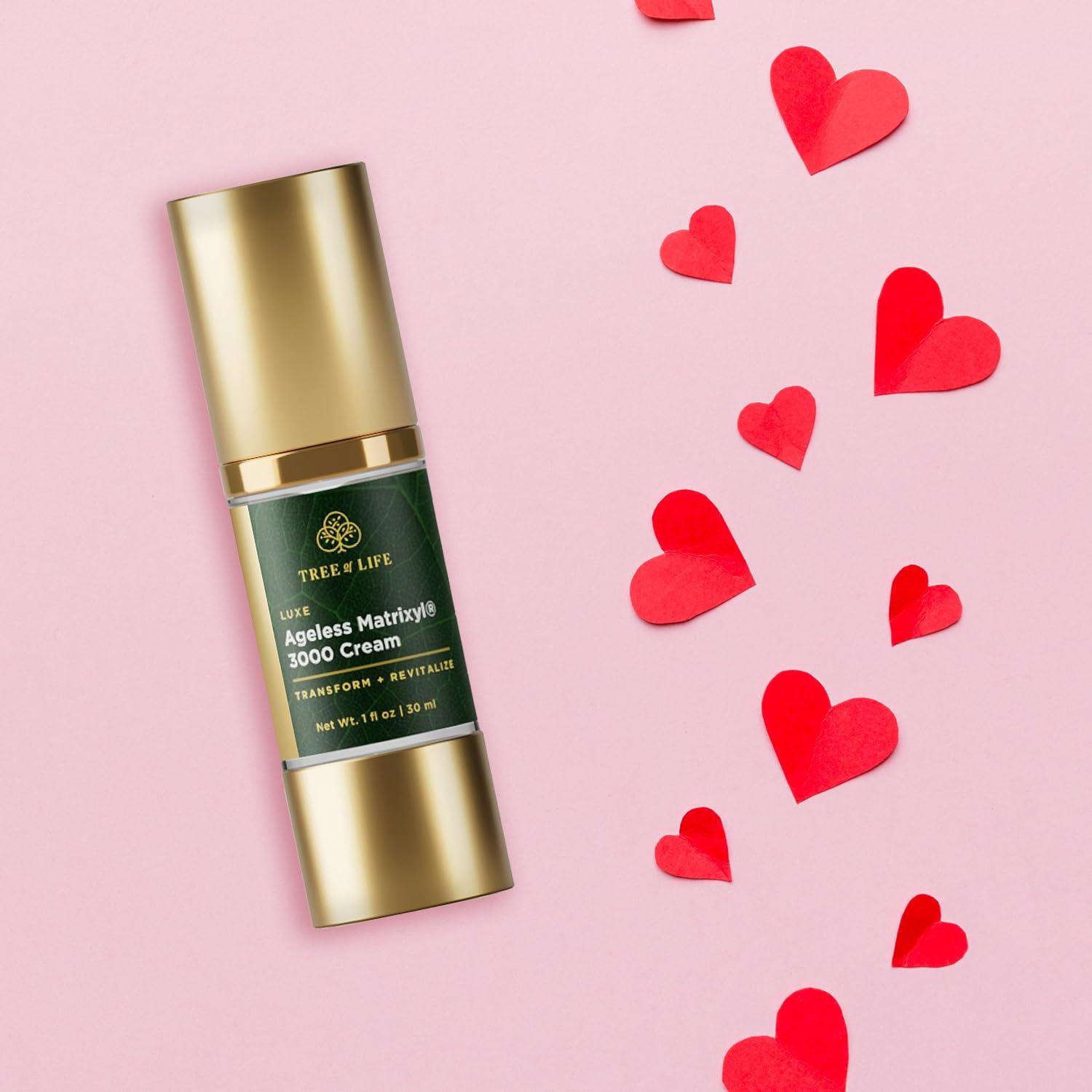 Tree of Life Beauty Tree of Life Beauty Moisturizer, Matrixyl 3000 Face Cream With Peptide Reduces Fine Lines, Wrinkles & Firms Skin - Dermatologist Tested for Dry Sensitive Skin - Non-Greasy Facial Skin Care - 1 Fl Oz