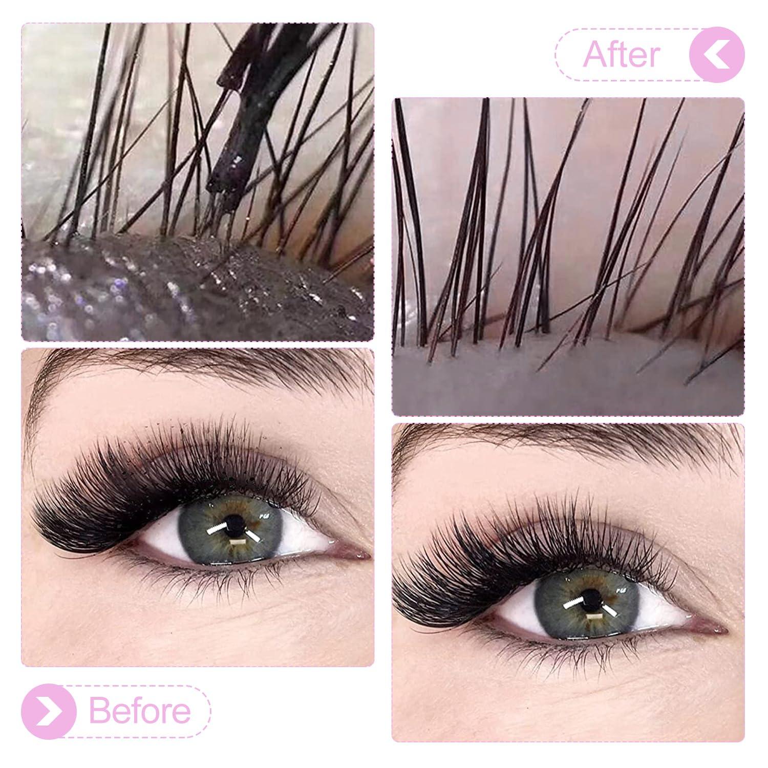 ACTROL ACTROL Eyelash Cleanser Concentrate 60ml Ice Cream Professional Lash Shampoo Foaming Cleanser DIY Paraben & Sulfate Free Non-lrritating Wash for Extensions Lashes with Salon Home Care-Makes 6 Bottles