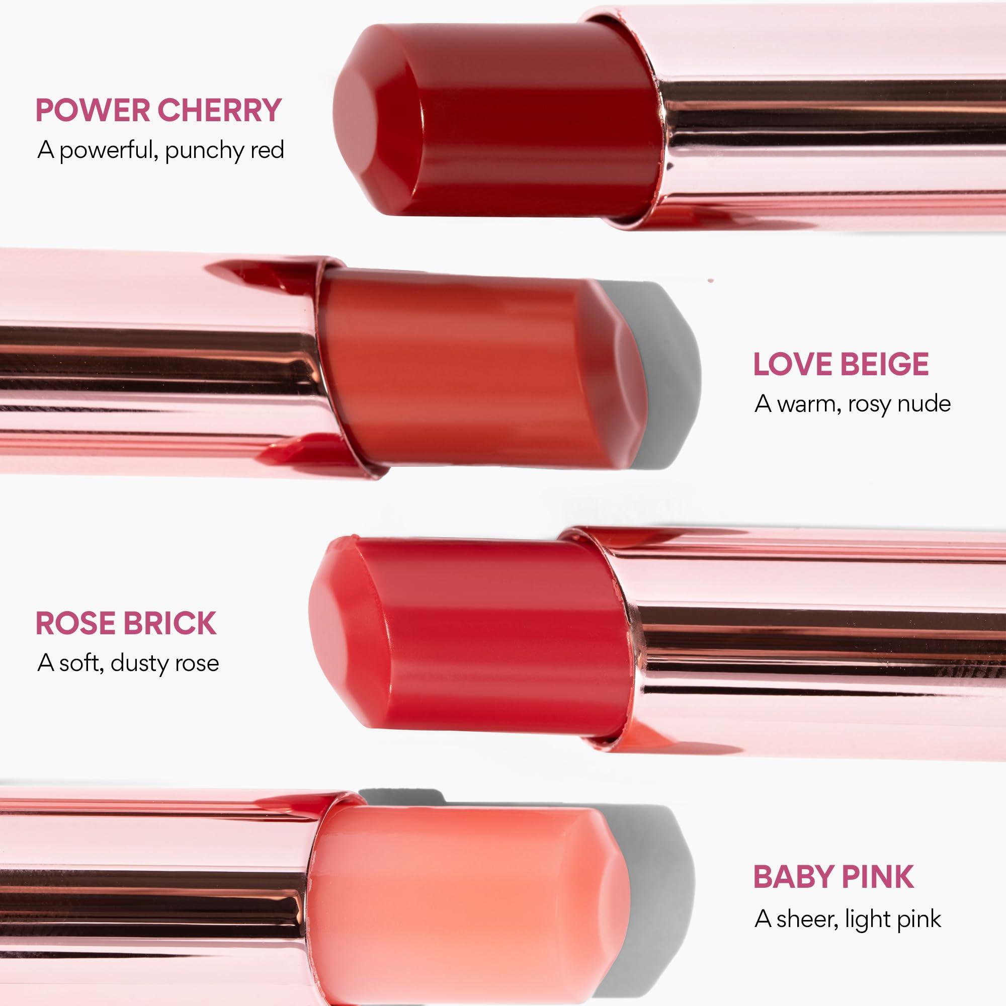 innisfree innisfree Dewy Tint Lip Balm with Hydrating Hyaluronic Acid and Ceramides, Tinted Korean Lip Balm, Power Cherry