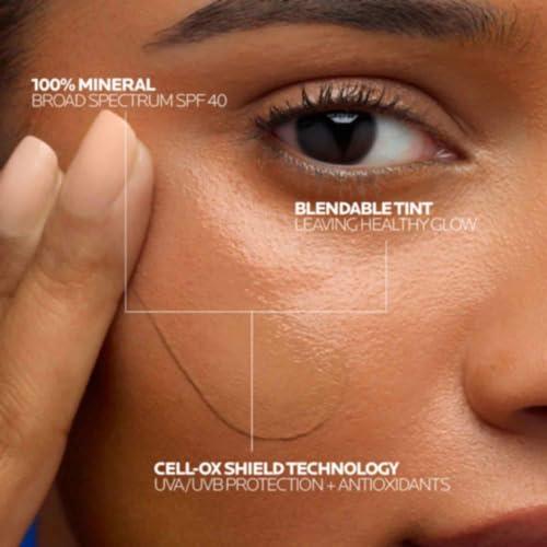 La Roche-Posay La Roche-Posay Anthelios Tinted Sunscreen SPF 40+, Broad Spectrum SPF + Antioxidants, Titanium Dioxide & Zinc Oxide Sunscreen, 4 Flexible Shades With No White Cast, Oil Free & Oxybenzone Free