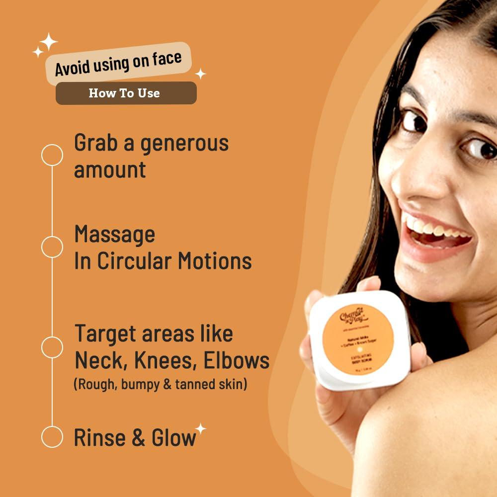 Chemist at Play Chemist at Play Exfoliating Body Scrub For Removing Tan & Dead Skin Cells | Rough & Bumpy Skin, Tanned & Pigmented Skin | For Smooth, Soft & Bright Skin | Natural AHAs | Coffee 2.6 fl oz.