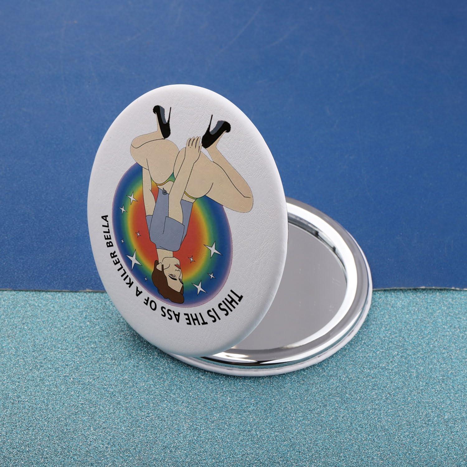 MAOFAED MAOFAED Funny This Is The Ass of A Killer Bella Meme Makeup Mirror Vampire Movie Inspired Gift Pocket Mirror (ass of killer)