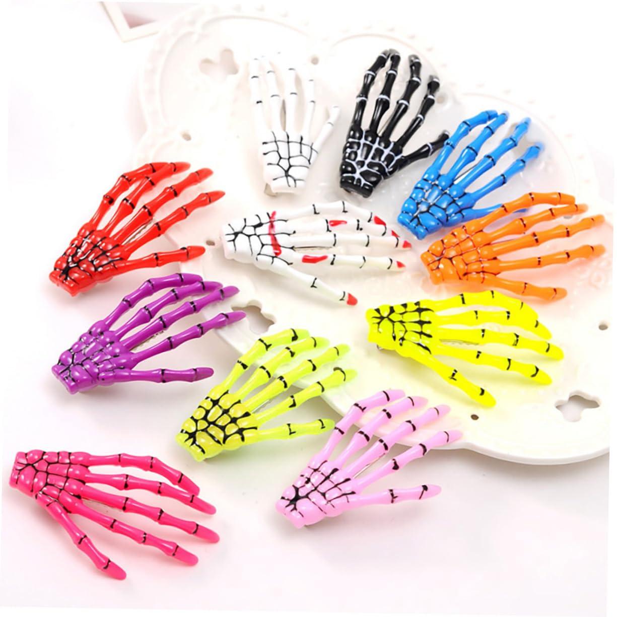 Didiseaon Didiseaon 6 Pcs Skeleton Hair Clip Creative Hair Women Hair Pin Hairclip Halloween Barrette Halloween Hair Clip Skeleton Barrette Women Hair Clip Hair Clips Miss Personality Headgear