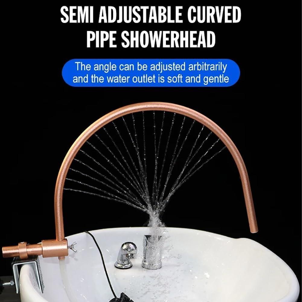 Yongyili Head Spa Water Circulation Rack, Japanese Head Spa Equipment, Portable Waterfall Massage Salon Spa Equipment, Head Care, 180 arc Design, 21 Water Outlets