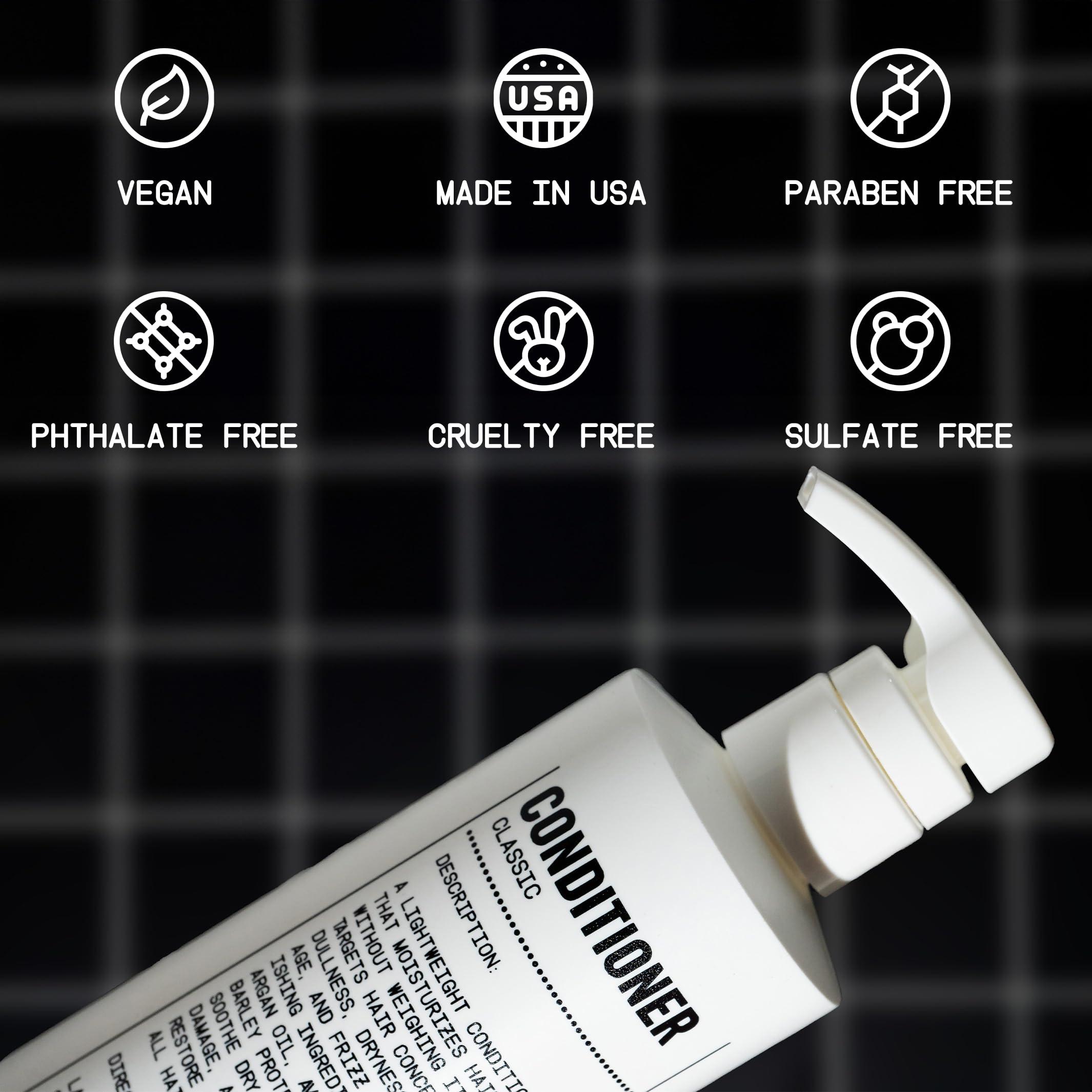 Blu Atlas Blu Atlas Men's Shampoo and Conditioner Bundle - Classic Scent - Hydrating, Nourishing Conditioner for Healthy Hair, All Hair Types - 16 oz Bottle