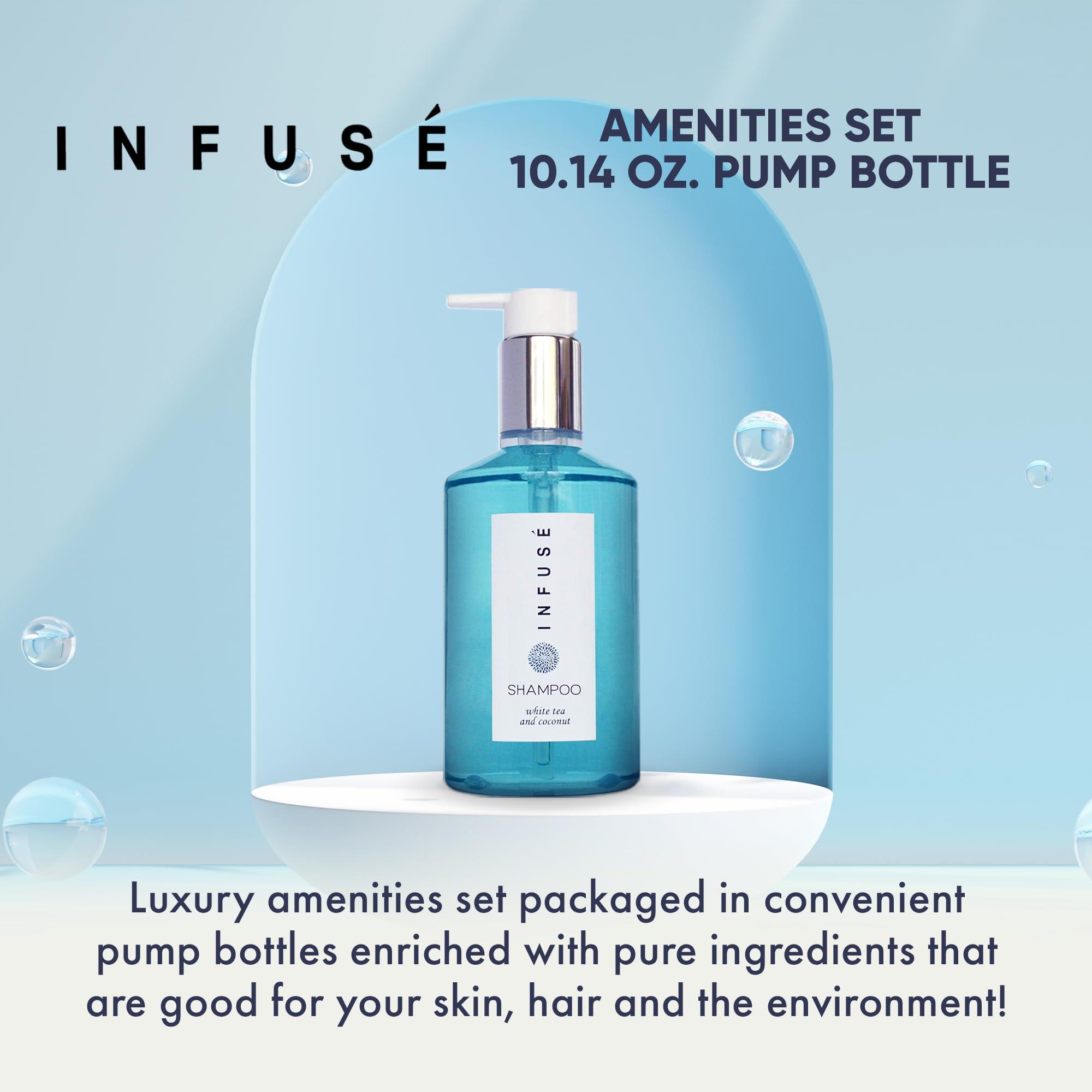 Terra Pure Terra Pure Infuse Shampoo, Retail Size Hotel Amenities, 10.14 oz. (Single)