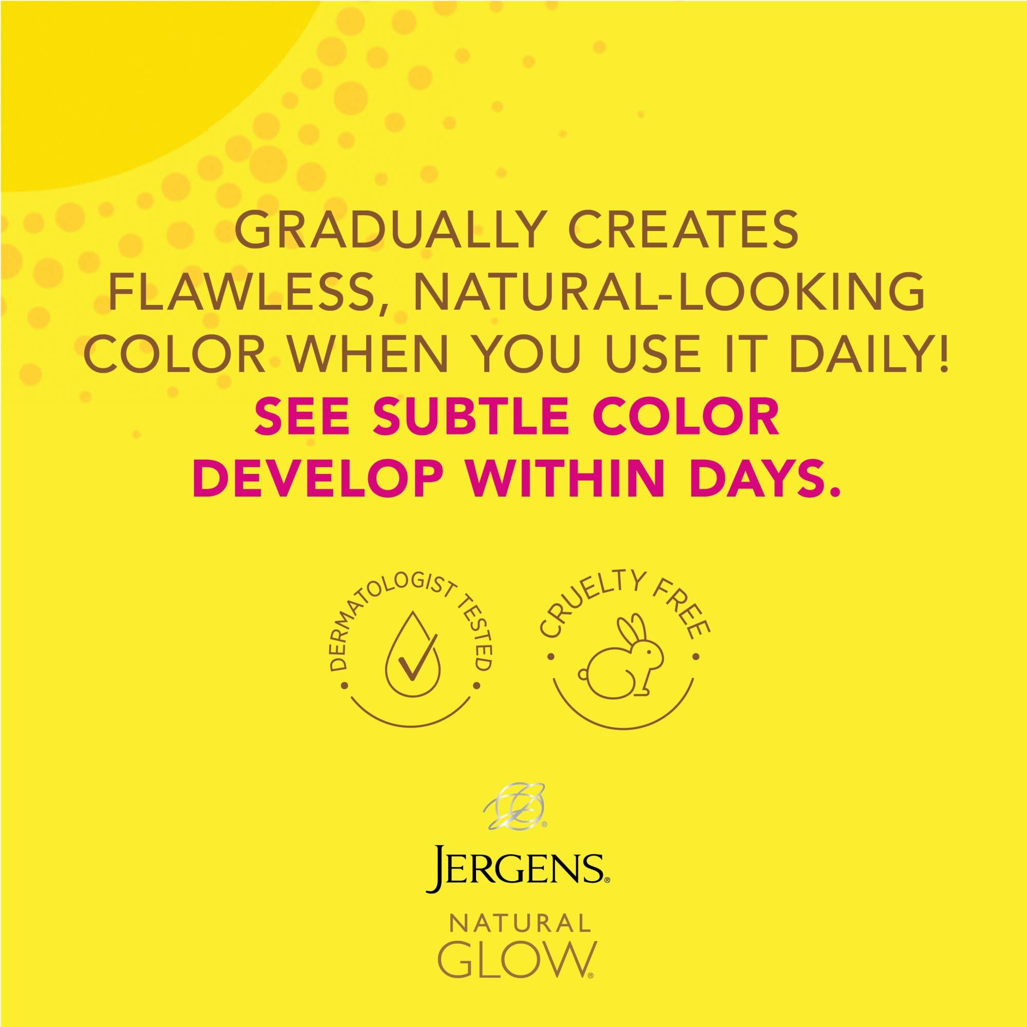 Jergens Jergens Natural Glow Face Self Tanner Lotion, SPF 20 Sunless Tanning, Fair to Medium Skin Tone, Daily Facial Sunscreen, Oil Free, Broad Spectrum Protection, 2 oz, Pack of 2 (Packaging May Vary)