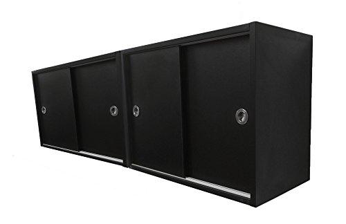 eMark Beauty Beauty Salon Double Upper Cabinets Towel Cabinets Storage for Shampoo Bowl Station TLC-TC2TWO