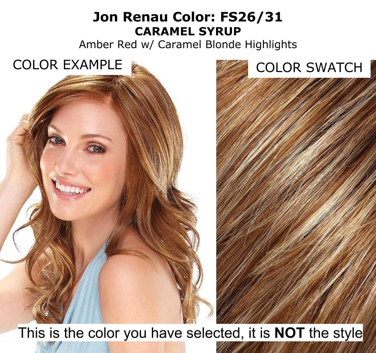 Jon Renau & Christy's Wigs Bundle - 4 items: Elizabeth Wig by Jon Renau, Christy's Wigs Q & A Booklet, BeautiMark Synthetic Shampoo & Wide Tooth Comb - Color: FS26/31