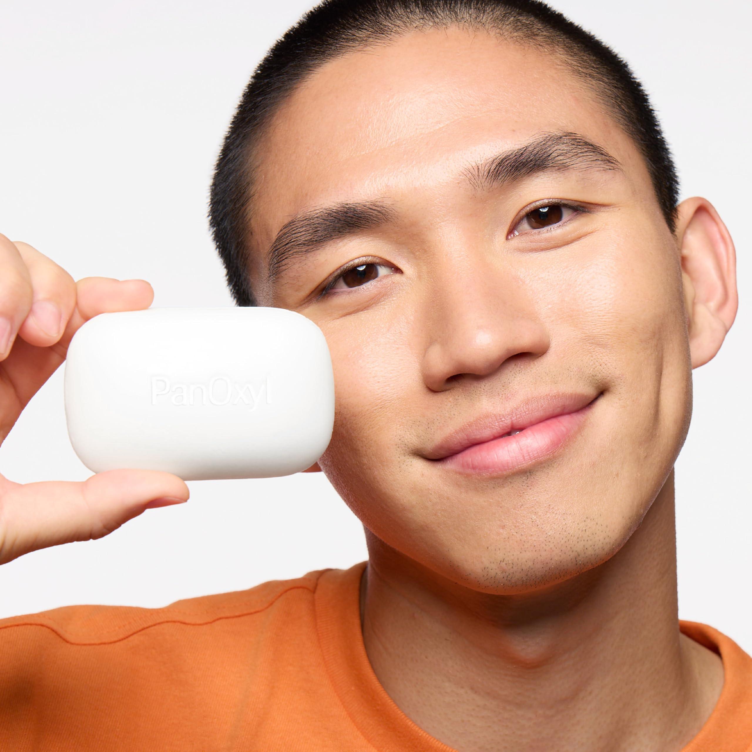 PanOxyl PanOxyl Acne Treatment Bar with 10% Benzoyl Peroxide, Maximum Strength Bar Soap for Face, Chest and Back, Benzoyl Peroxide Soap Body Wash, Vegan, For Acne Prone Skin, 4 oz