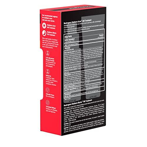 Neutrogena Neutrogena Stubborn Acne AM Face Treatment with Benzoyl Peroxide, 2.0 oz & Stubborn Marks PM Treatment with Retinol SA, 1 fl. oz