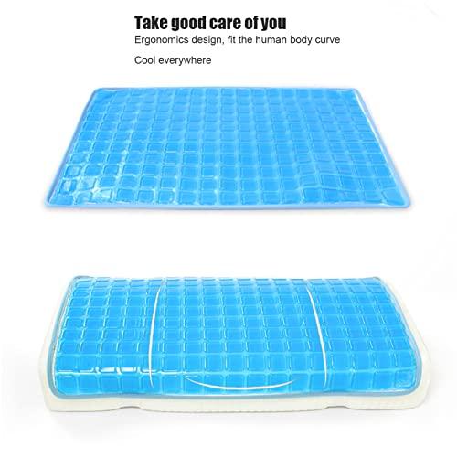 Dioche Gel Pillow Cooling Mat Cooling Gel Pad for Bed Pillow Summer Cushion Soft Flexible Foldable Pillow Mat for Sleeping