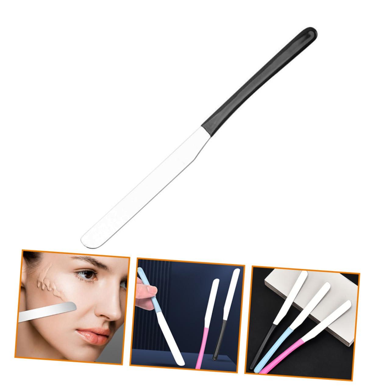 MAGICLULU MAGICLULU Cosmetic Mixing Makeup Spatula Double Foundation Makeup Stirring Tool Metal Makeup Spatula