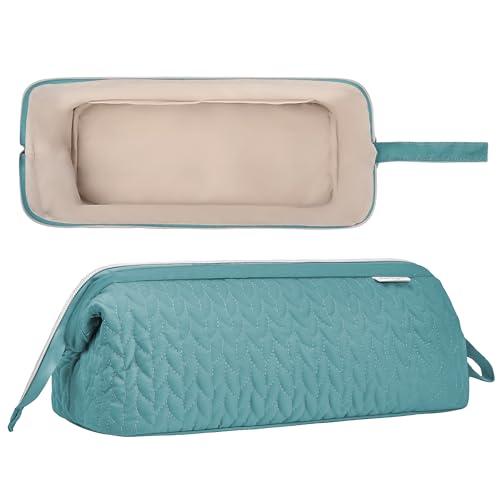 KarSyon KarSyon Shark Flex Style Case for Dyson Airwrap Hair Dryer Brush Revlon Hair Tools Travel Bag Carrying Case Flat Curling Iron Organizer (Teal Blue)