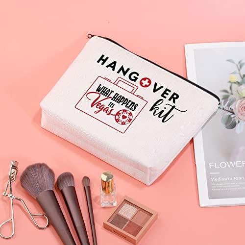 JXGZSO JXGZSO Las Vegas Zipper Hangover Bags Bachelorette Birthday Party Gift Vegas Birthday Travel Toiletry Bag (HANGOVER IN Vegas B)
