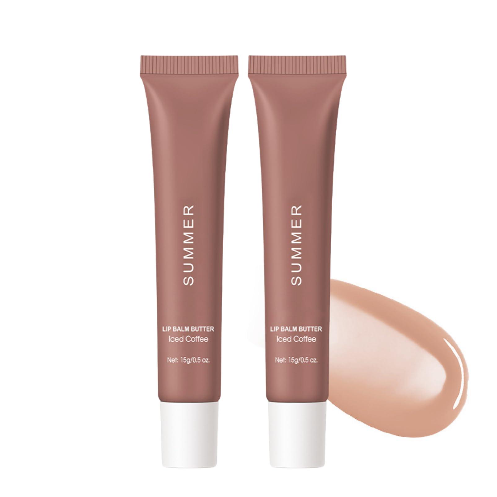 Evolvique Lip Butter Balm - Lip Balm Hydrating - Tinted Lip Balm - Moisturizing Lip Gloss Set - Girls Lip Oil - Lip Moisturizer for Women - Lip Care Products - Christmas Gifts for Teen Girls