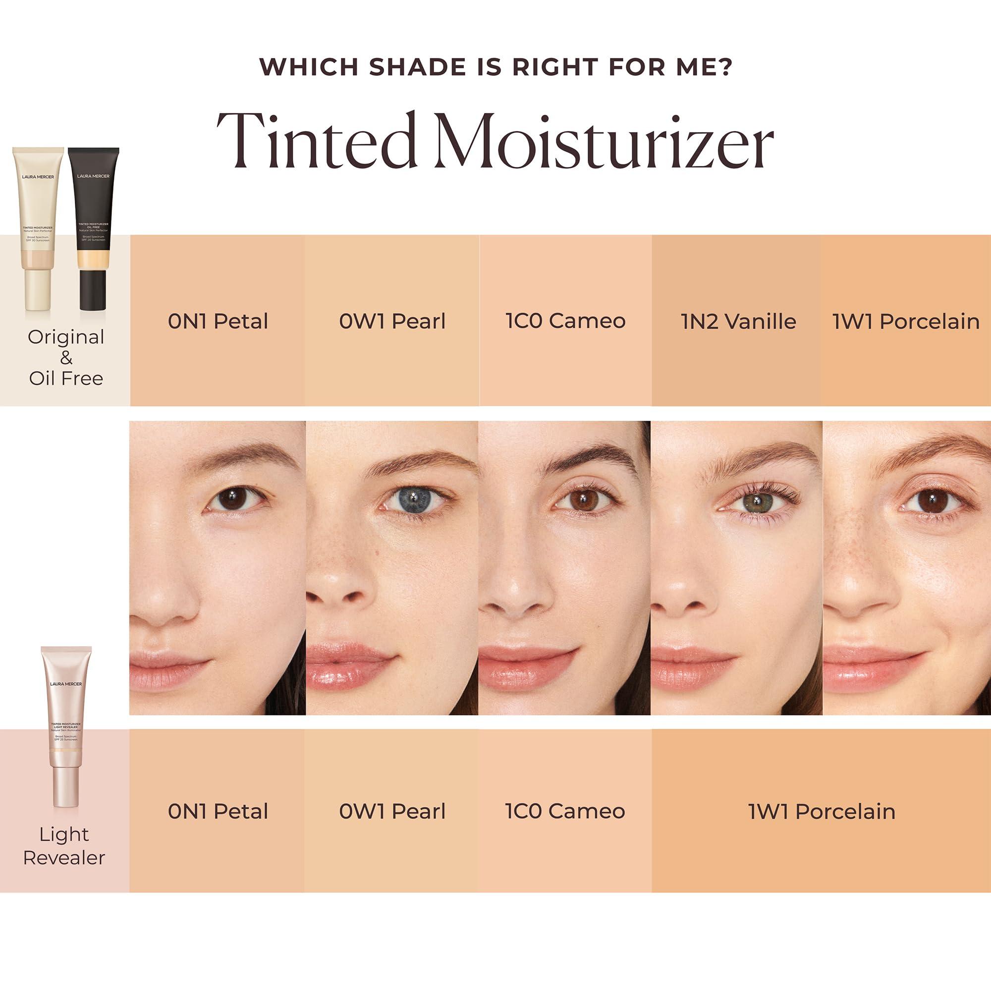 Laura Mercier Laura Mercier Tinted Moisturizer Light Revealer Natural Skin Illuminator with SPF 25: All Day Hydration, Ultra-Sheer Coverage, Luminous & Radiant Finish, Skin Tint, Cameo