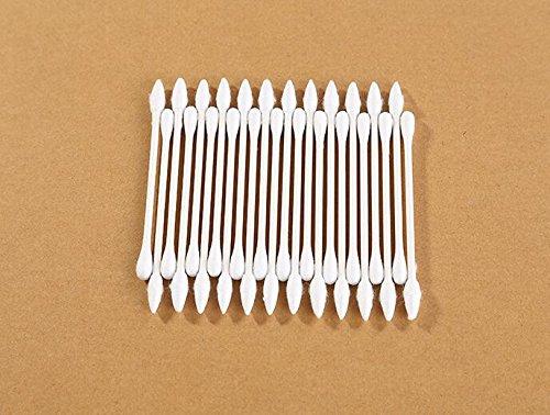 ericotry 200Pieces (1box) Double Tipped Wooden Swabs Cotton Swabs Cotton Tipped Applicator Cosmetic Q Tips Beauty Swabs Multipurpose Safe for Make up Cleaning Jewelry and Ear