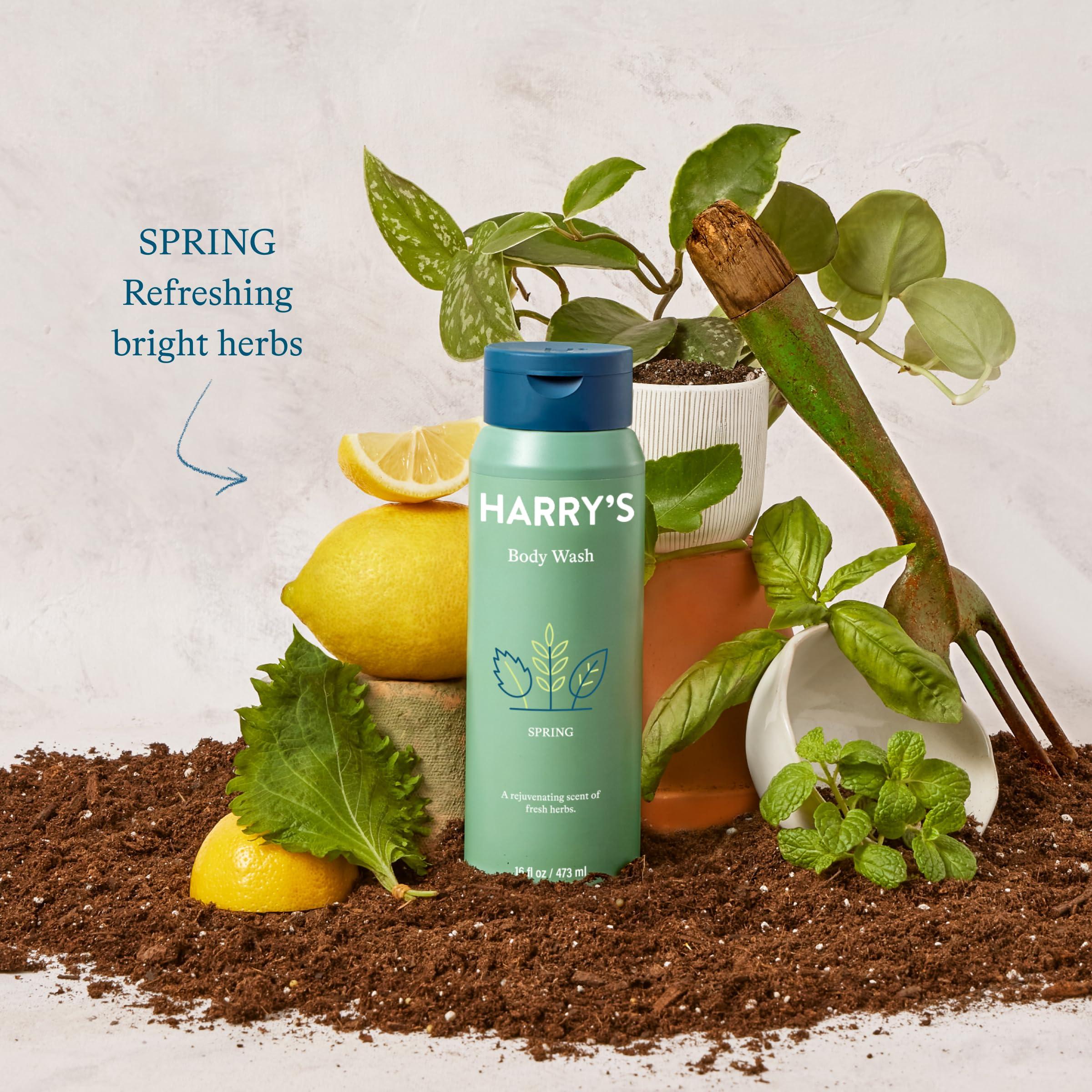 Harry\'s Harry\'s Men\'s Body Wash Shower Gel - Spring, 16 Fl Oz (Pack of 3)