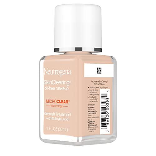 Neutrogena Neutrogena SkinClearing Oil-Free Makeup, Soft Beige 50 , 1 Fl. Oz (Pack of 1)