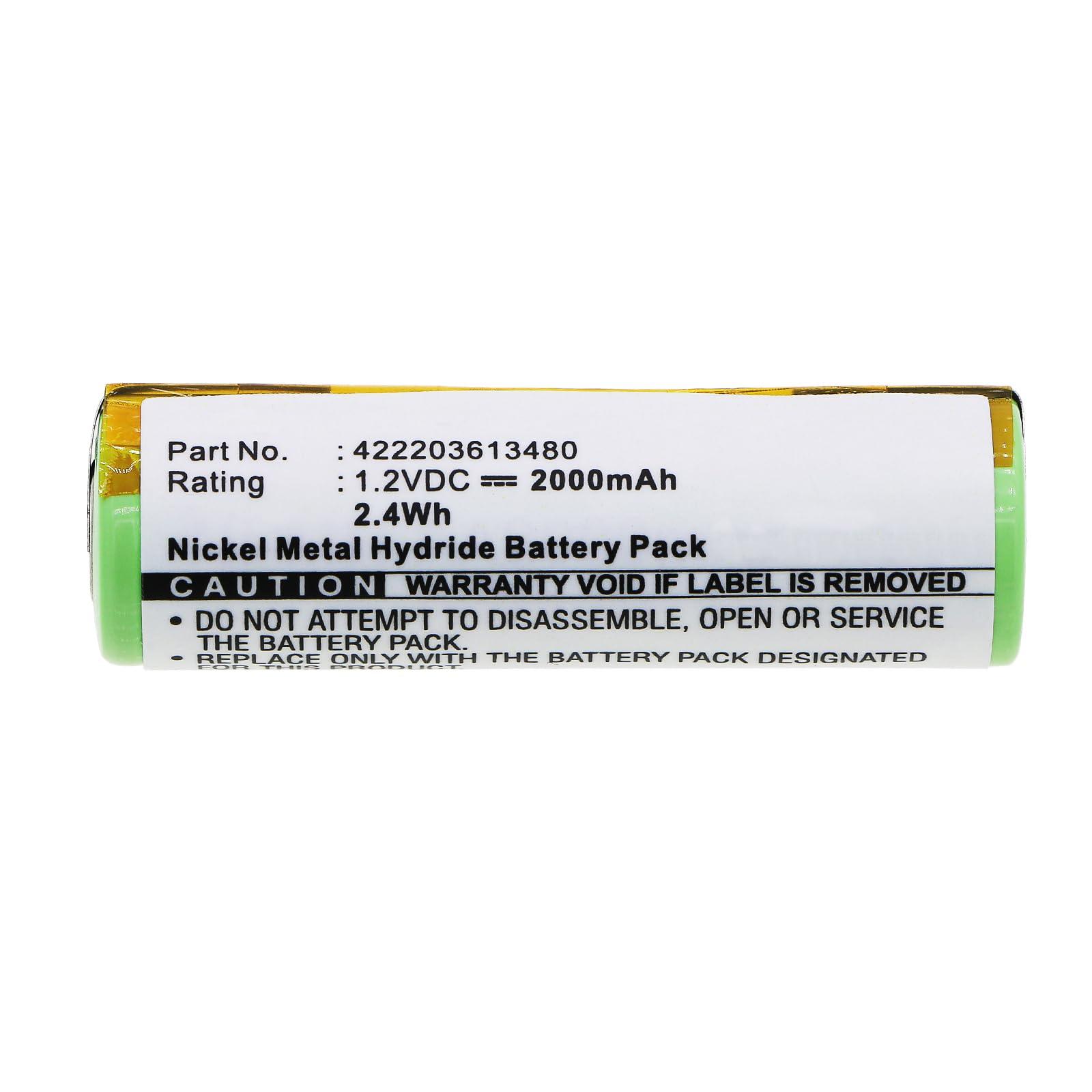 Synergy Digital Synergy Digital Shaver Battery, Compatible with Philips Norelco HP2710/A Shaver, (Ni-MH, 1.2V, 2000mAh) Ultra High Capacity, Replacement for Philips 138-10584 Battery