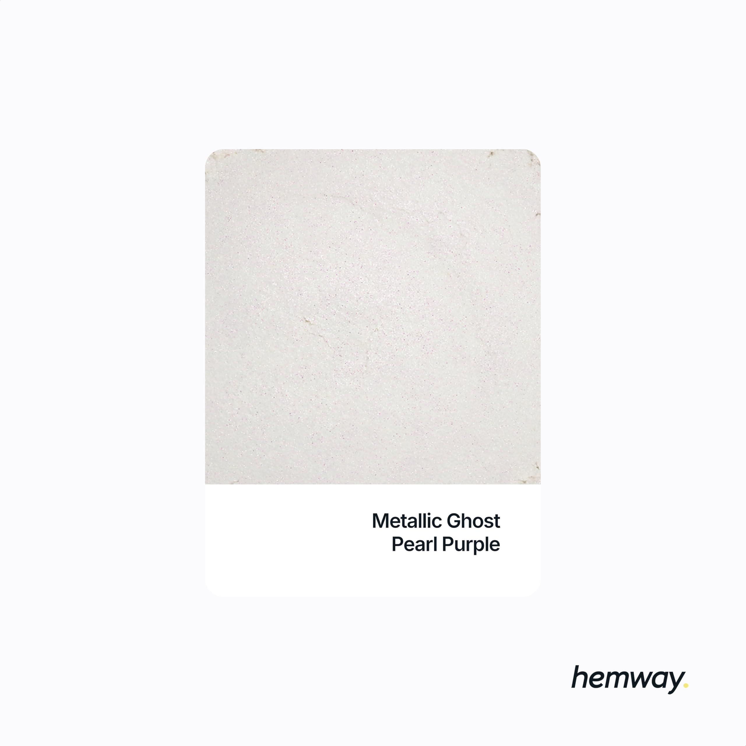 Hemway Hemway Mica Pigment Colour Powder Cosmetic Soap Bath Bomb Eyeshadow Nail Art Sparkle Eye Shadow Bath Bombs Pearlescent Foundation Iron Oxide - Metallic Ghost Pearl Purple - 50g / 1.75oz