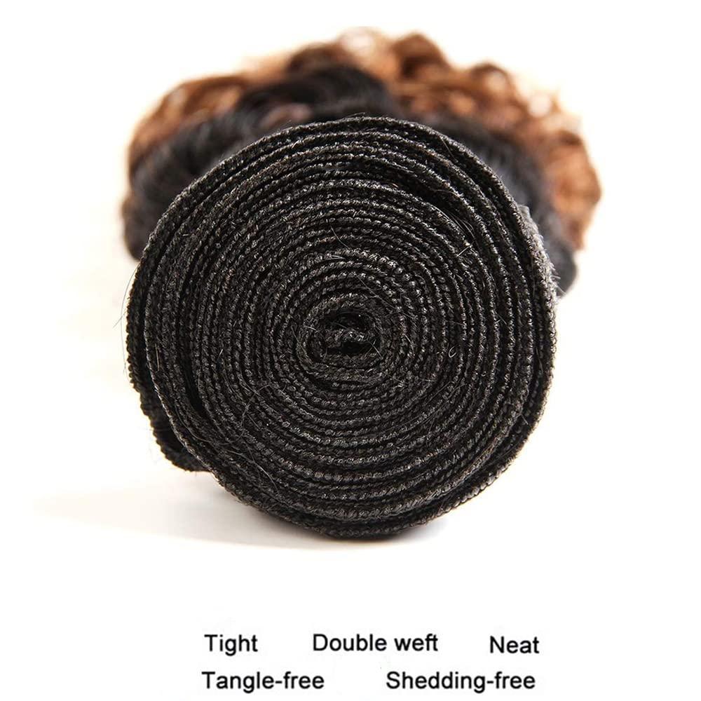 Kbeth Human Braiding Hair Deep Wave Bulk Human Hair for Braiding 50g Bundle No Weft Curly Braiding Hair Extensions Red Color for Boho Braids Water Curly Human Hair Braiding Hair (99J#, 24 Inch-50G)