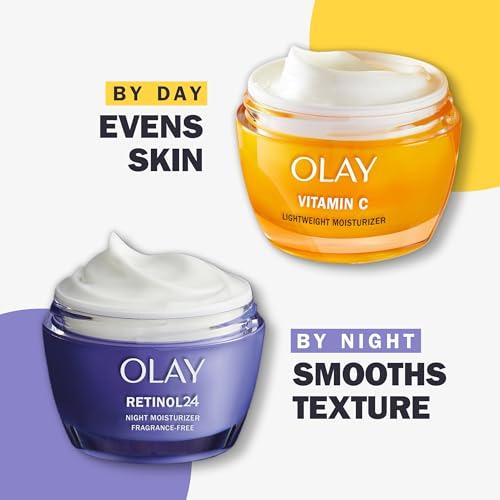 Olay Olay Vitamin C Face Moisturizer, Brightening Cream for Women, Trial Size, Evens Tone, Dark Spot & Hyperpigmentation Reduction, Glowing Skin Care - Niaciniamide, Lactic Acid, 0.5 Oz
