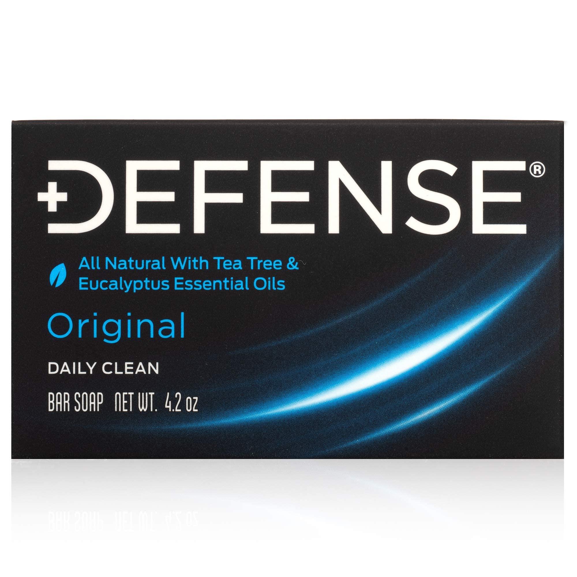 Defense Soap Defense Soap 5pk All Natural Tea Tree Bar Soap for Men | Made by Wrestlers with Tea Tree Oil & Eucalyptus Oil to Promote Healthy Skin