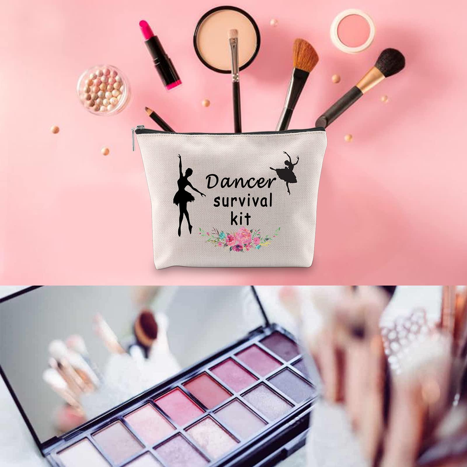 WCGXKO WCGXKO Dancer Survival Kit Dancer Gift Zipper Pouch Makeup Bag for Dance Instructor Dance Recitals and Dance Teams (Dancer Survival)