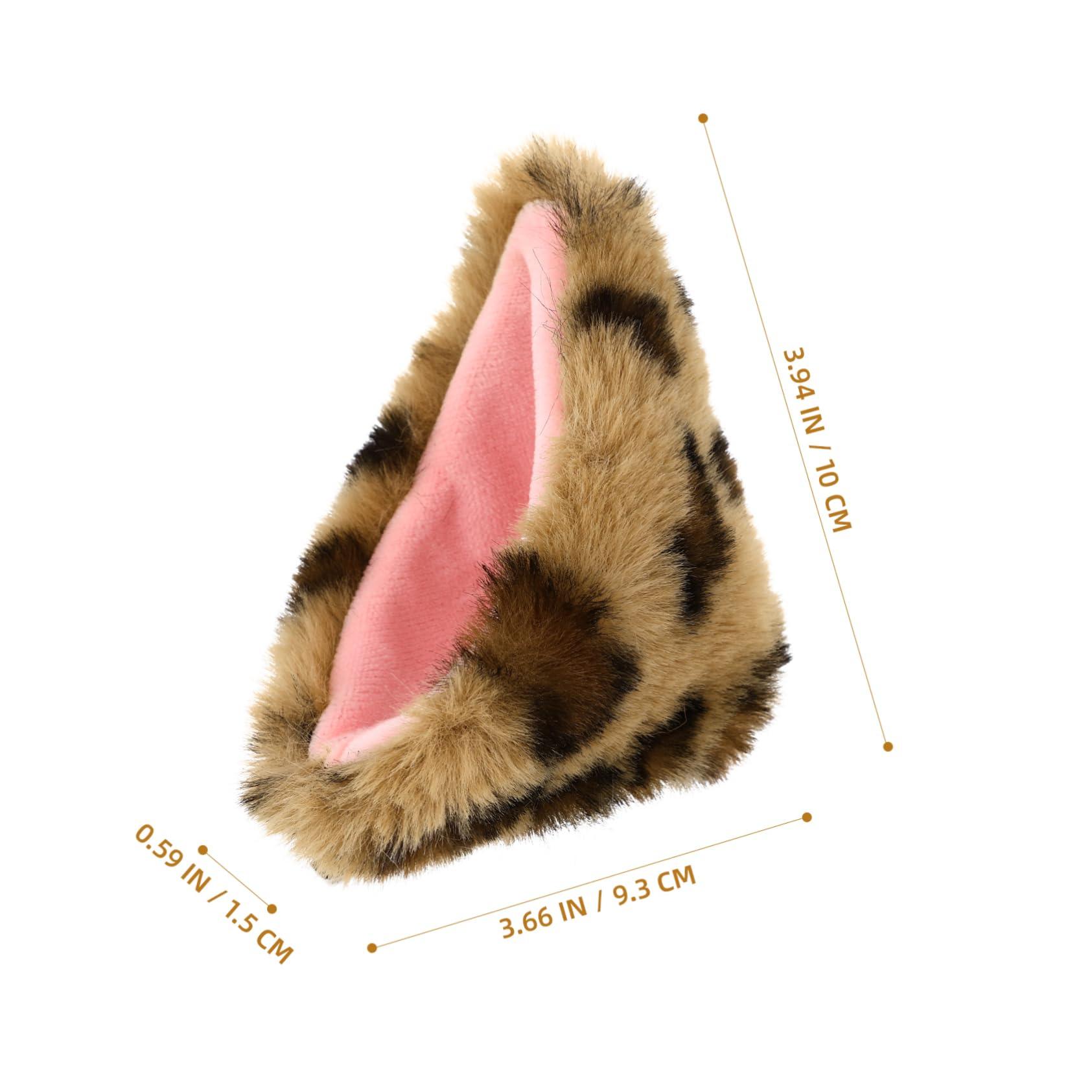 Luxshiny Luxshiny 1 Pair Cat Ears Hairpin Cat Ear Clips Halloween Hair Clips for Girls Cat Ears Cat Ears Clip on Women Hair Accessories Distinctive Hair Jewelries Flannel Baby Animal Hairy Cat