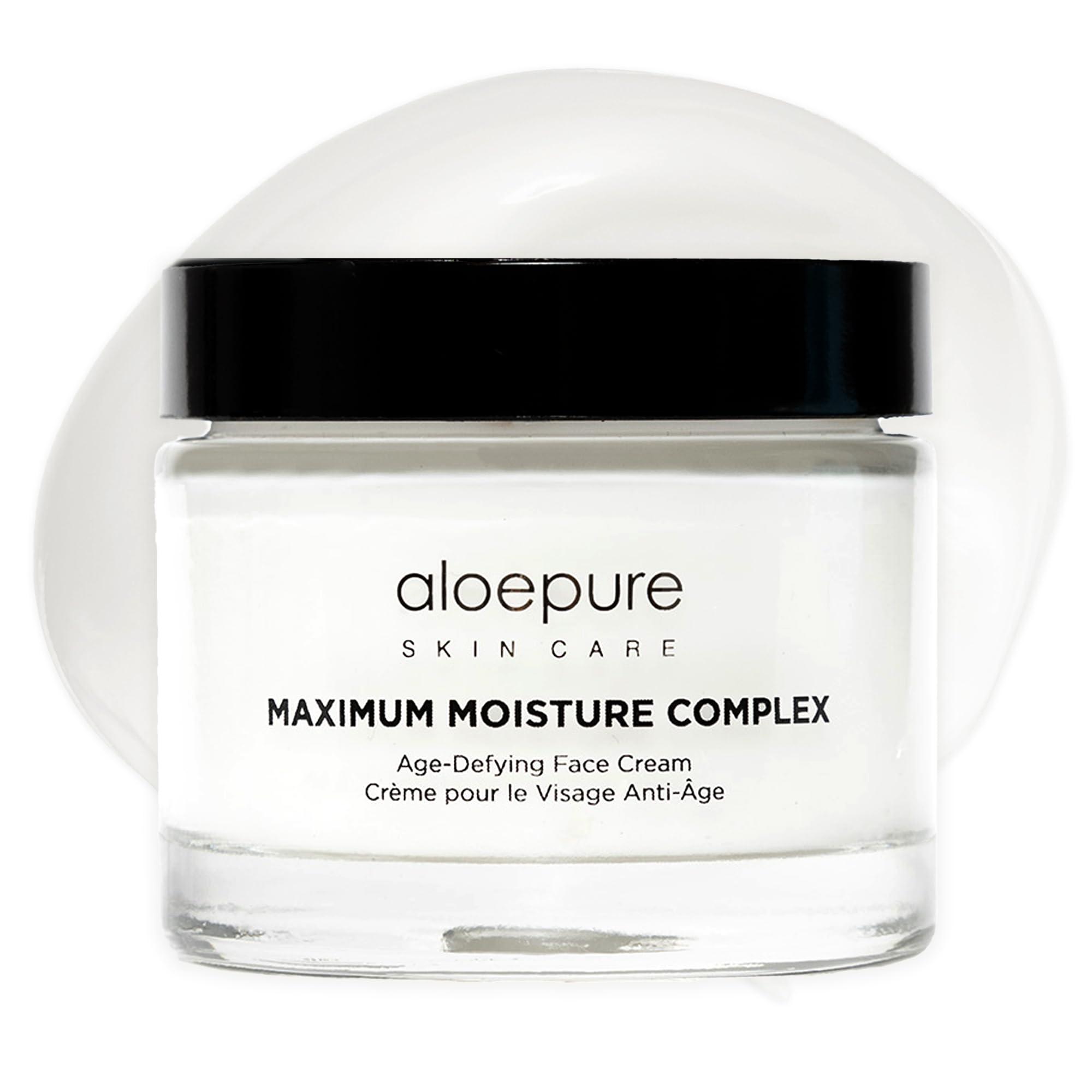 Aloette Aloette Maximum Moisture Complex, Premium Age Defying Face & Anti Wrinkle Cream, Vitamin E, Shea Butter, Aloevera for All Skin Types, Cruelty Free, 2.3 Oz