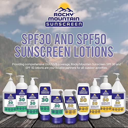 Rocky Mountain Sunscreen Rocky Mountain Sunscreen SPF 50 LOTION | Broad Spectrum UVA/UVB Protection | Hawaii 104 Reef Act Compliant (Oxybenzone & Octinoxate Free) | Water Resistant 80 Min. | Quart with Pump (32 Fl Oz)