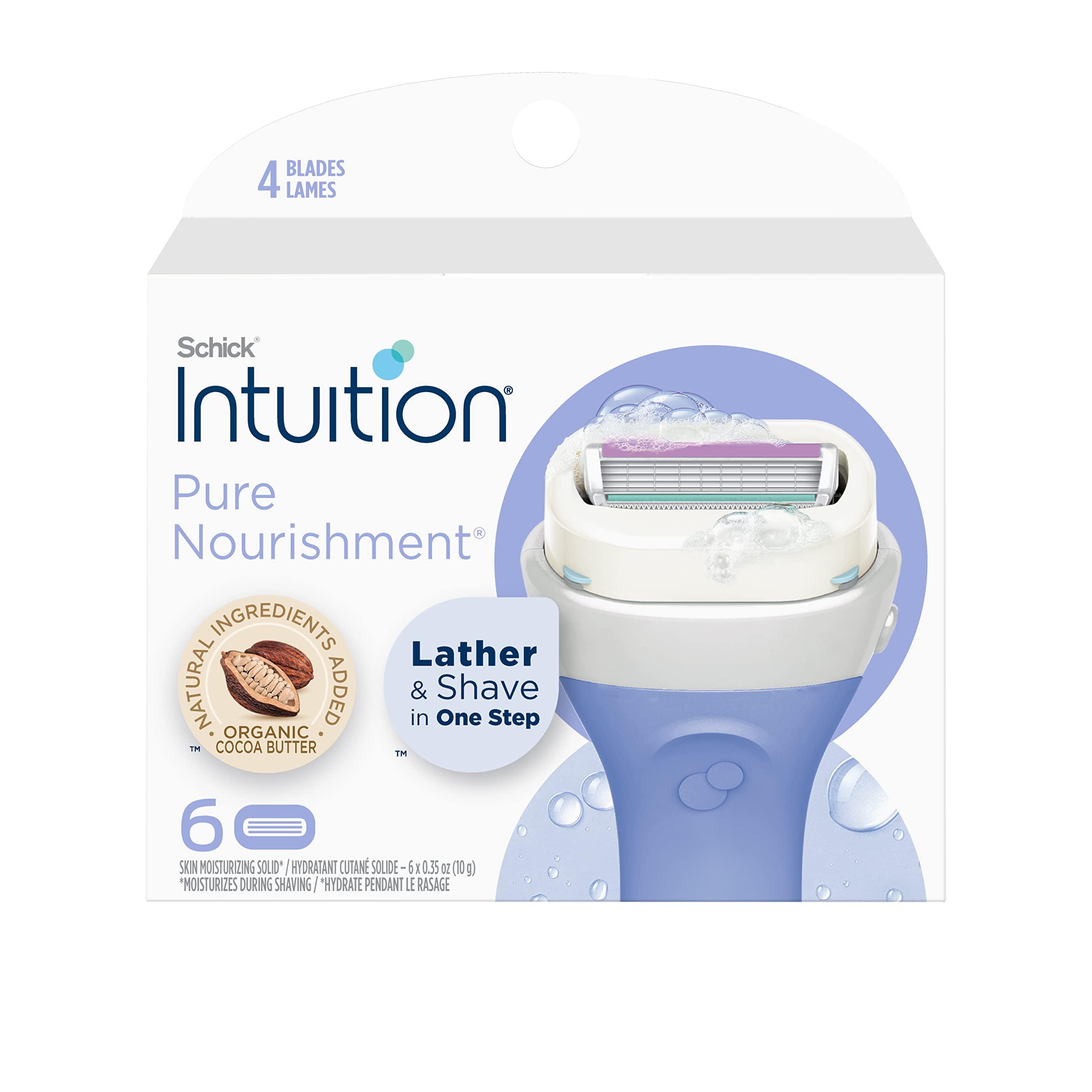 INTUITION Schick Intuition Razors Bundle - Refills with Cocoa Butter & Sensitive Skin Razor