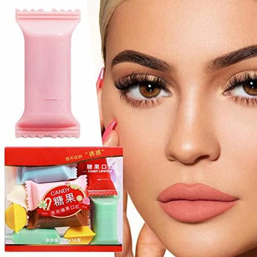 WGUST Organic Lipstick for Kids Cute Lipstick Mini Lipstick Candy Lipstick Set Candy Foggy Lipstick Womens Makeup