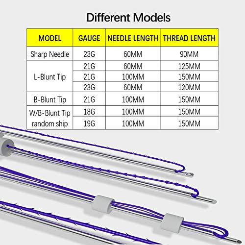elves Elves 4D COG PDO Threads for Face Eyebrow Lift (Sharp23G60)/PDO Cog Threads 360R Bidirectional Sharp Tip for Whole Body Lifting/10pcs