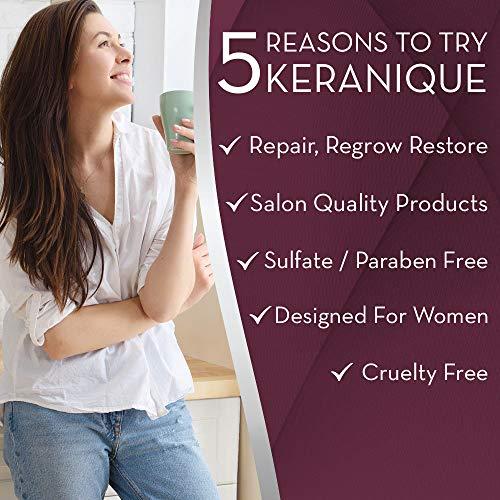 Keranique Keranique Volumizing Keratin Conditioner for Thinning Hair, Hair Regrowth | Keratin Amino Complex, Free of Sulfates, Dyes and Parabens, 8 Fl Oz