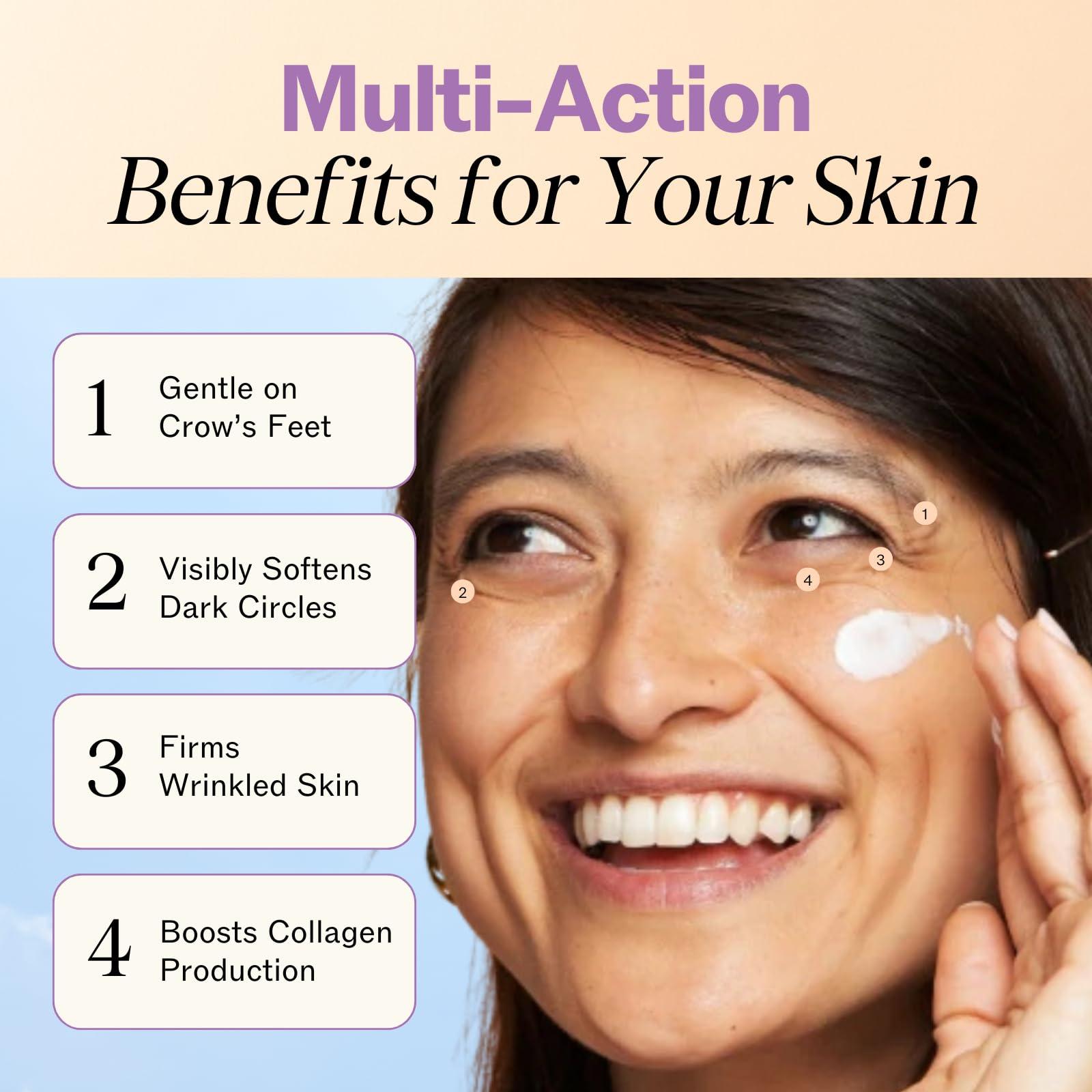 LilyAna Naturals LilyAna Naturals Eye Cream - Eye Cream for Dark Circles and Puffiness, Under Eye Cream, Anti Aging Eye Cream Reduce Fine Lines and Wrinkles (1.7 Ounce, Rosehip and Hibiscus (Tube))