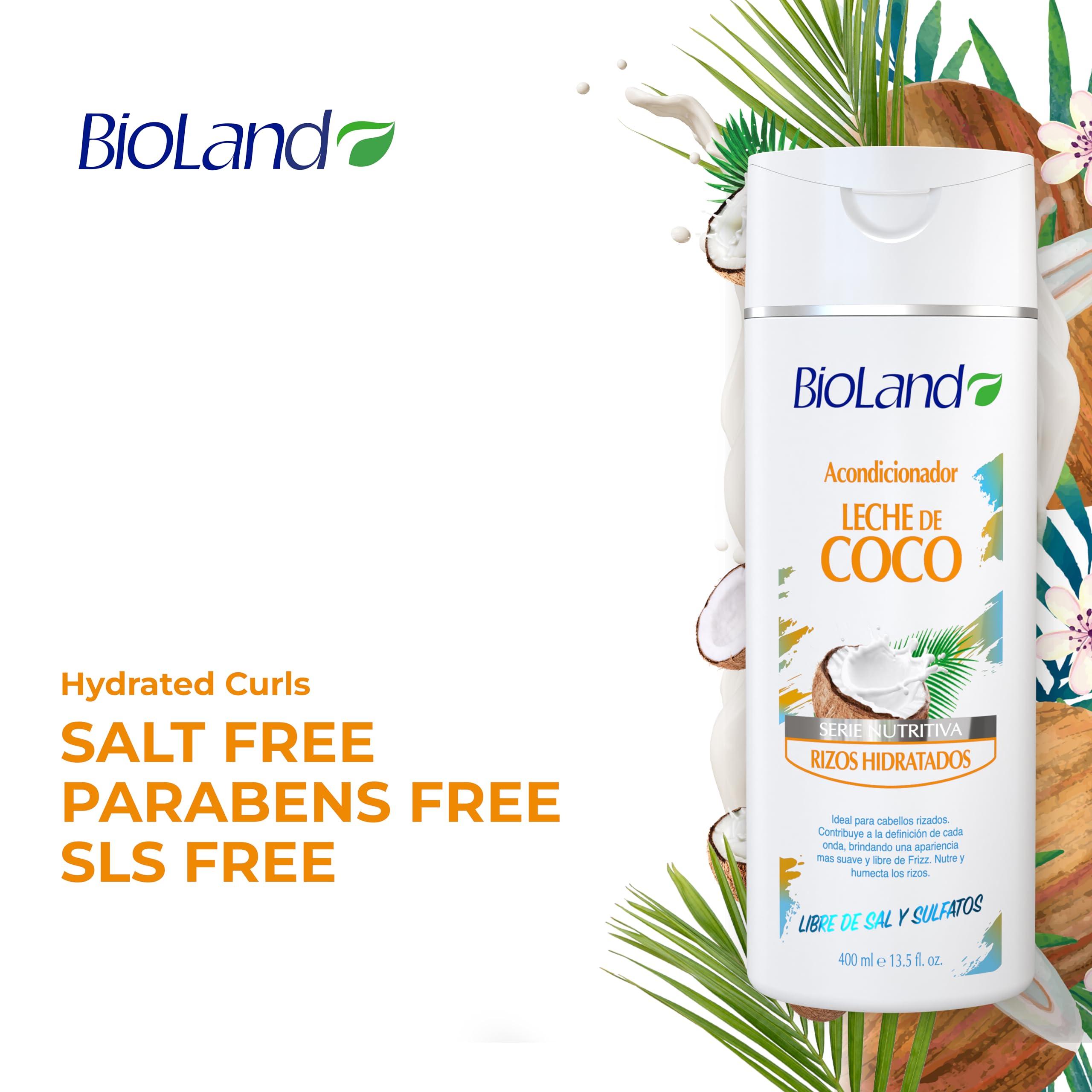Bioland Bioland Coconut Milk Conditioner - Ultra-Nourishing Conditioner for Curly & Dry Hair - 13.53 fl oz (400mL)