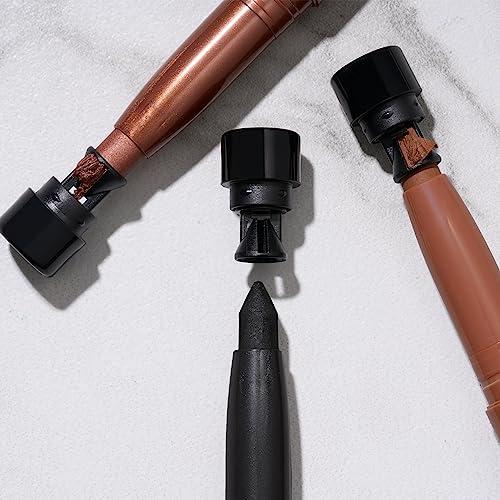 LAURA GELLER NEW YORK LAURA GELLER NEW YORK Kajal Longwear Kohl Eyeliner Pencil - Clove Kohl - Caffeine and Vitamin E - Smooth & Blendable Liner - Built-In Sharpener