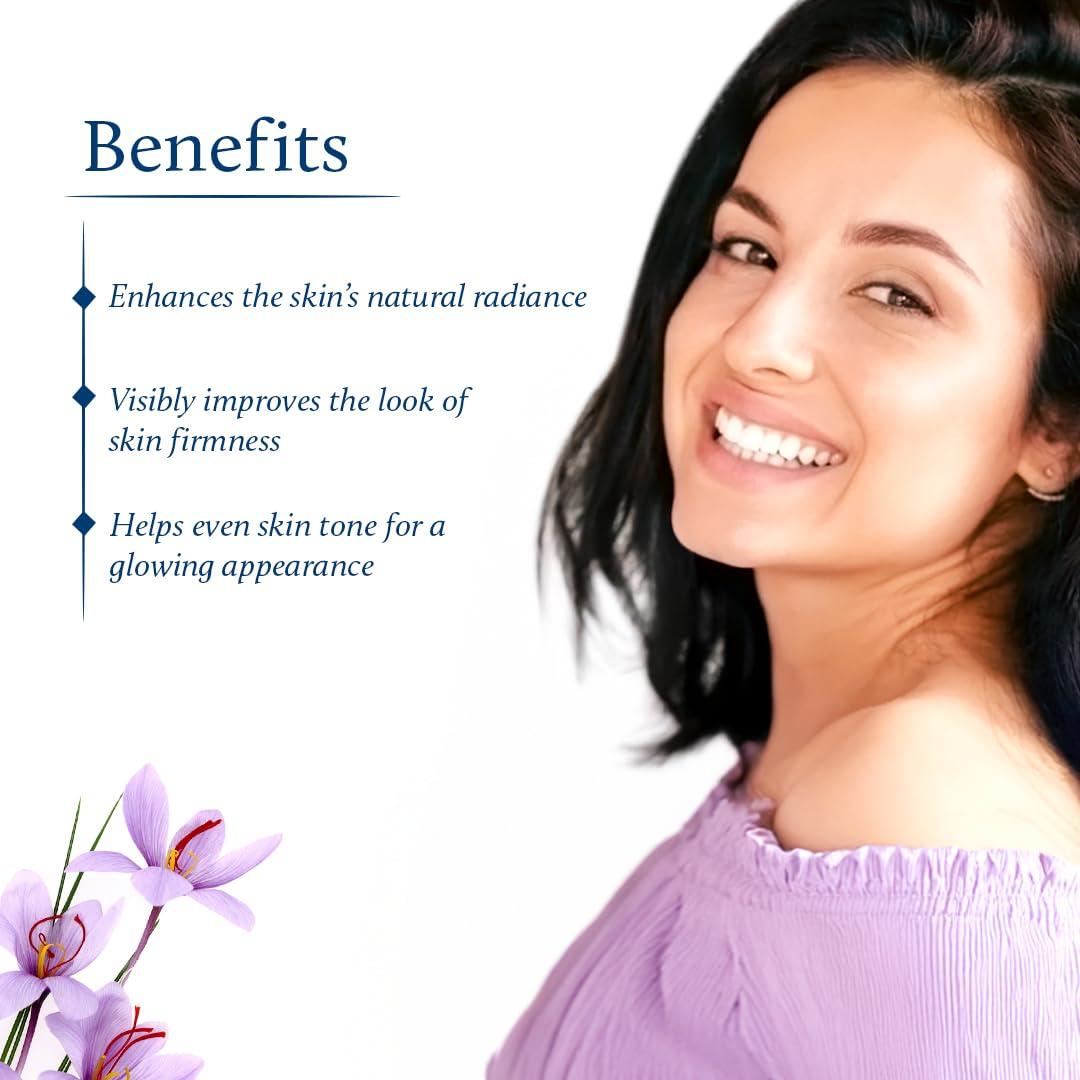 Blue Nectar Blue Nectar Saffron & Manjish Face Oil - Original Kumkumadi Oil for Face | Ancient Glow Serum Face Moisturizer for Glowing Skin | Plant-Based Collagen Booster for Women & Men (26 Herbs, 1Fl Oz)