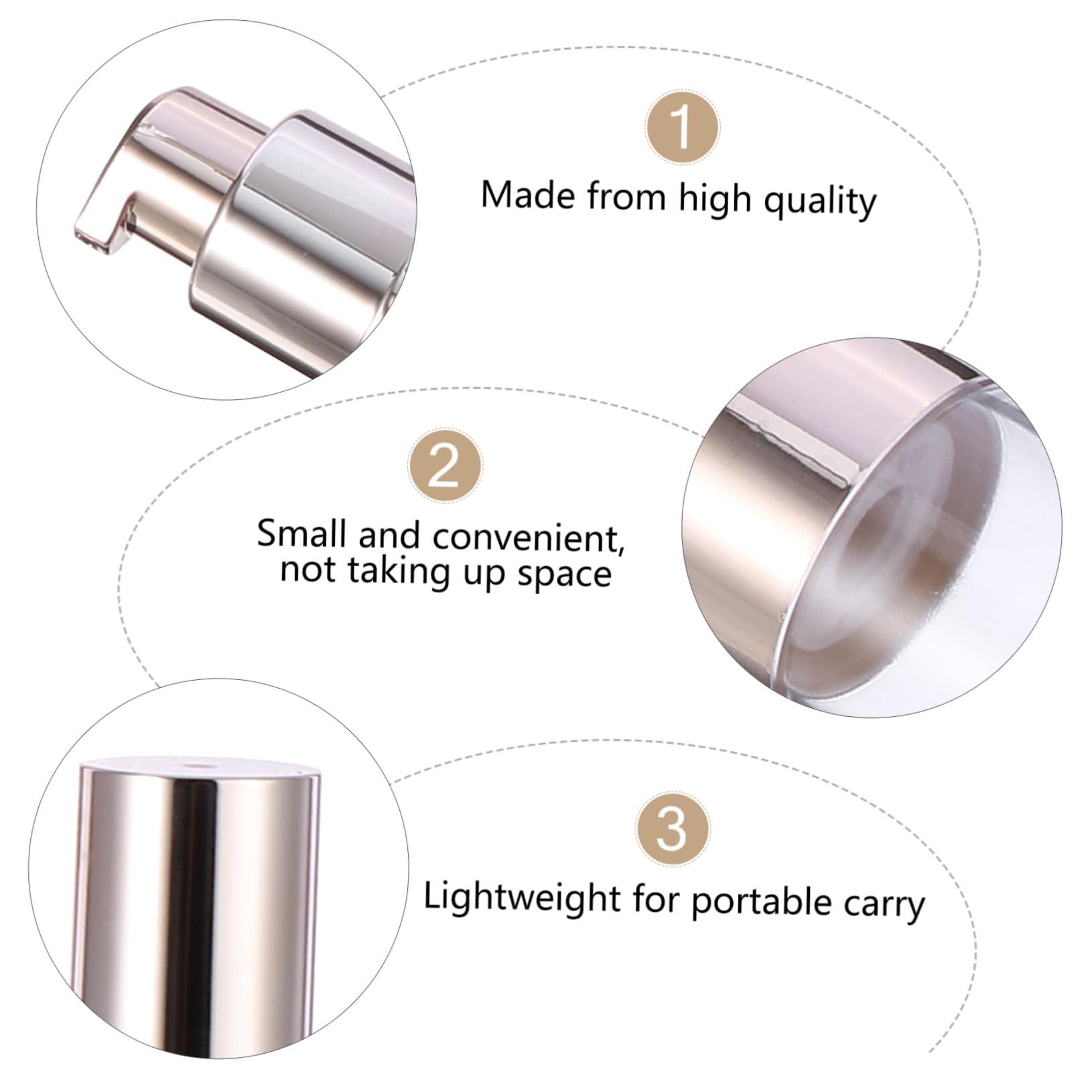 COOLHIYA COOLHIYA 6pcs Set Refillable Airless Pump Bottles Toiletry Bottles for Travel Lotion Portable Dispenser