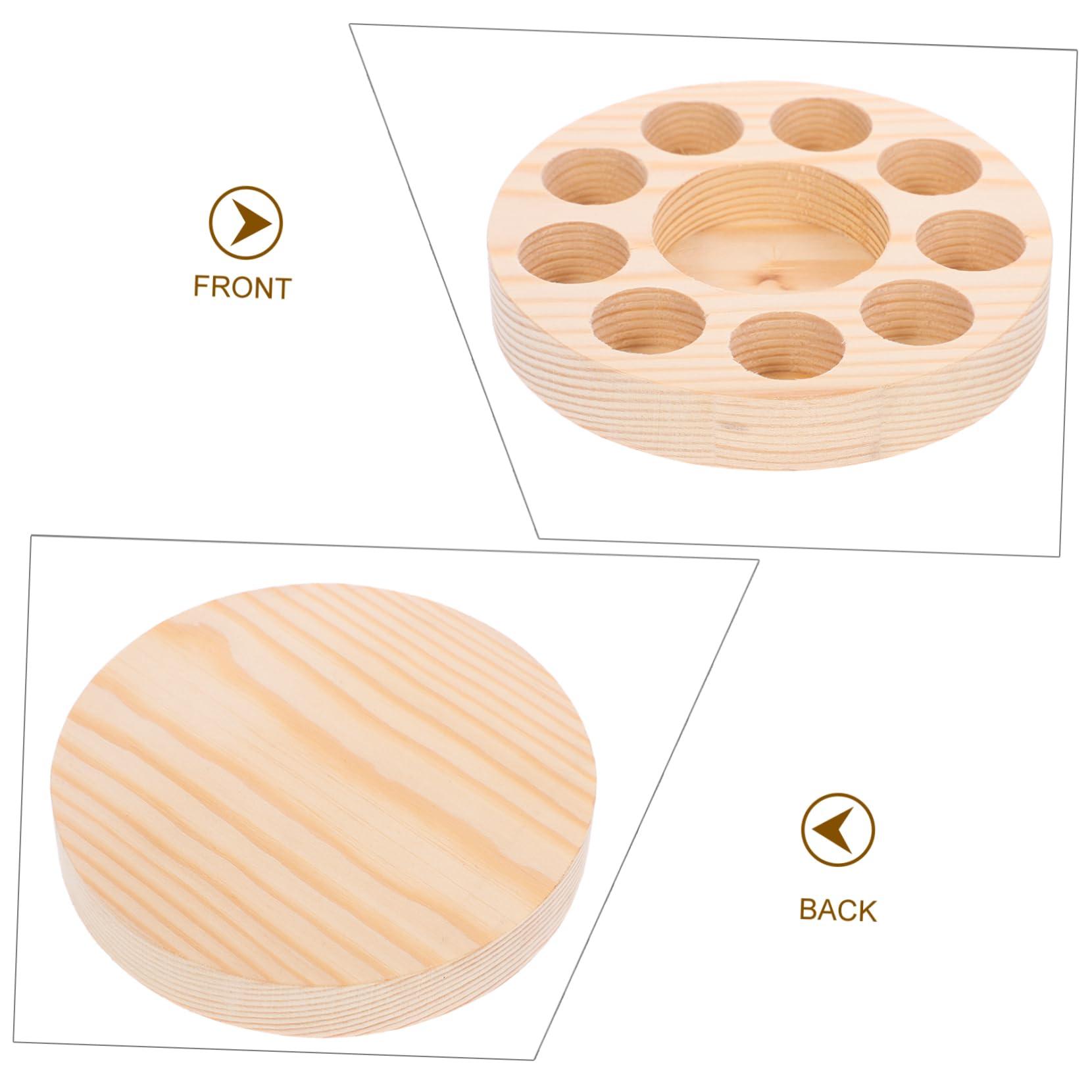 Zerodeko Zerodeko 5pcs Porous Essential Oil Storage Rack Bottle Essential Oils Nail Oil Holder Perfume Holder Home Supplies Essential Oil Display Rack Essential Oil Containers Wooden