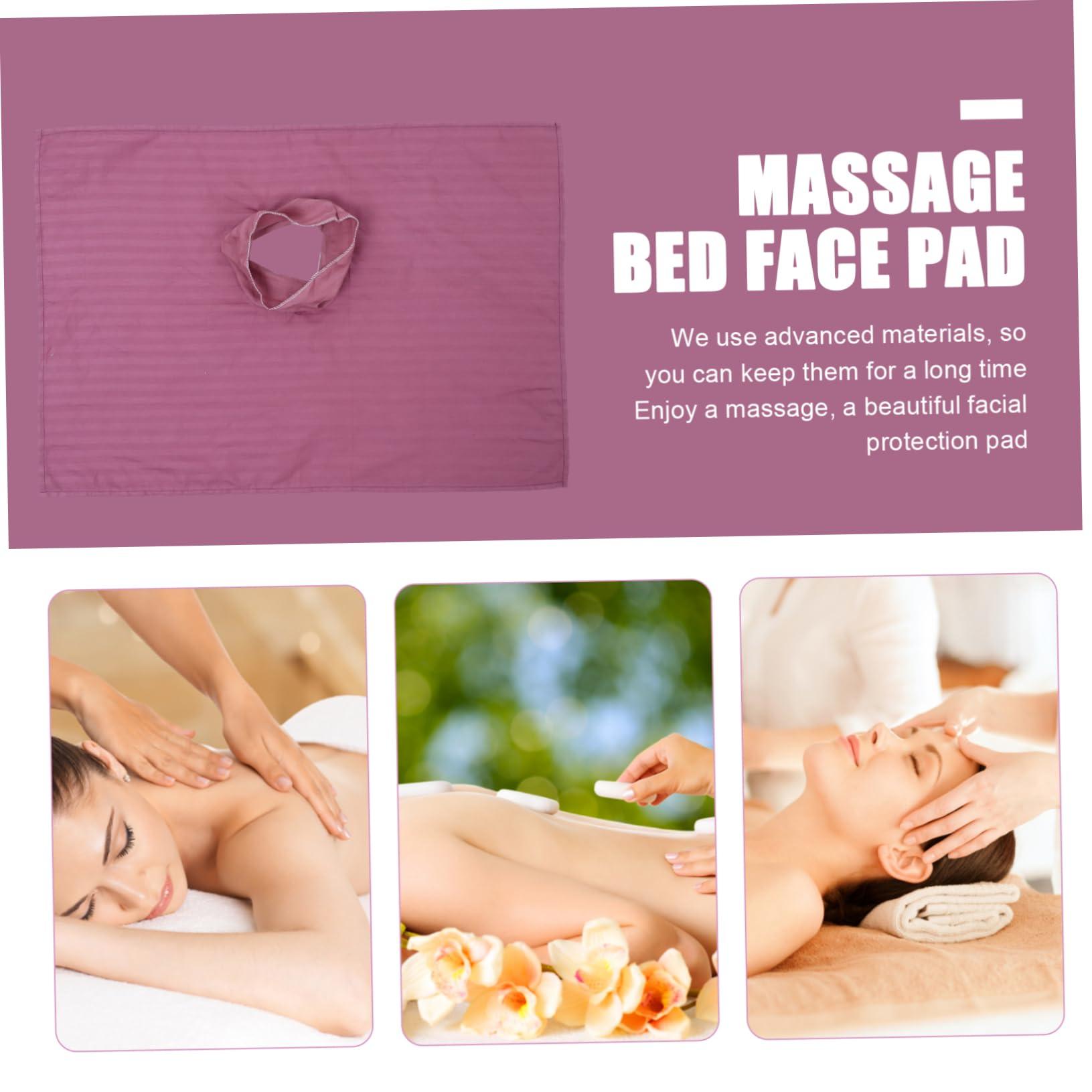 ABOOFAN ABOOFAN 2pcs Massage Table Towel Soft Prone Pillow Massage Headrest Massage Spa Bed Massage Cradle Massage Pillow Basic Massage Cushion Salon Pad Linen Satin Cloth