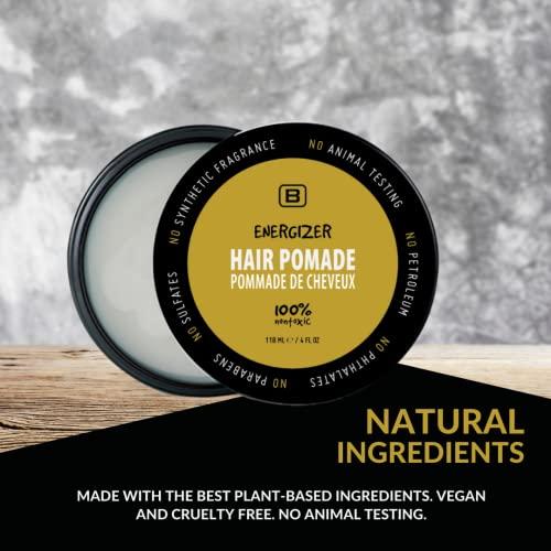 BOYZZ ONLY Black on White BOYZZ ONLY Black on White Energizer Hair Pomade - Vegan - EWG VERIFIED - all natural - Medium Hold - Vegan Friendly - Cruelty Free - Matte Finish