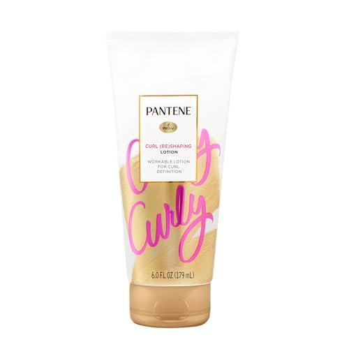 Pantene Pantene Pro-V Curl Cream Hair Lotion, Moisturizing Curl Defining Cream, Anti Frizz for Wavy or Curly Hair, with Vitamin B5, Pack of 3, 18 oz Total