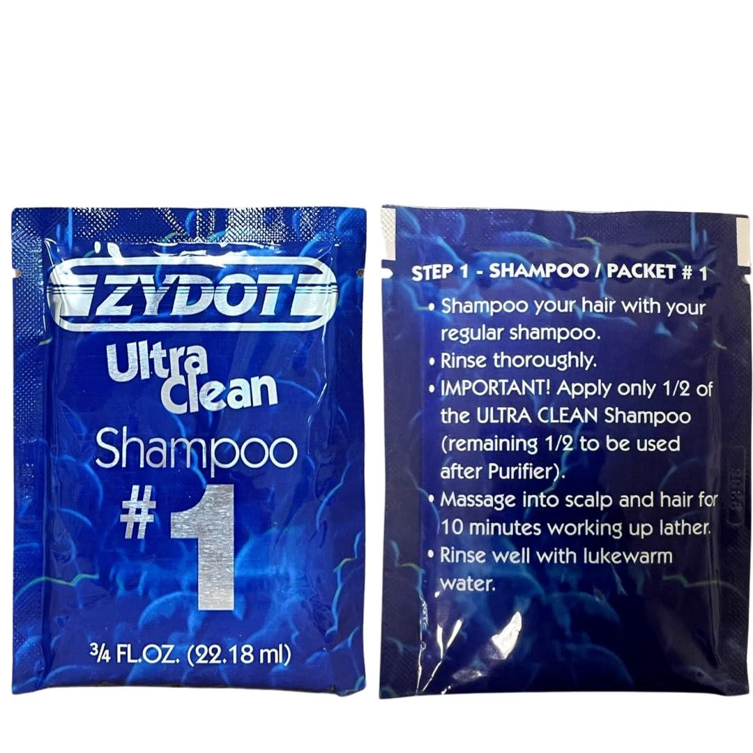 Shootclhear Zydot Ultra Clean Shampoo Kit for Detoxing and Cleansing Hair Folicle. Detox Cleanse with Toxin Removal