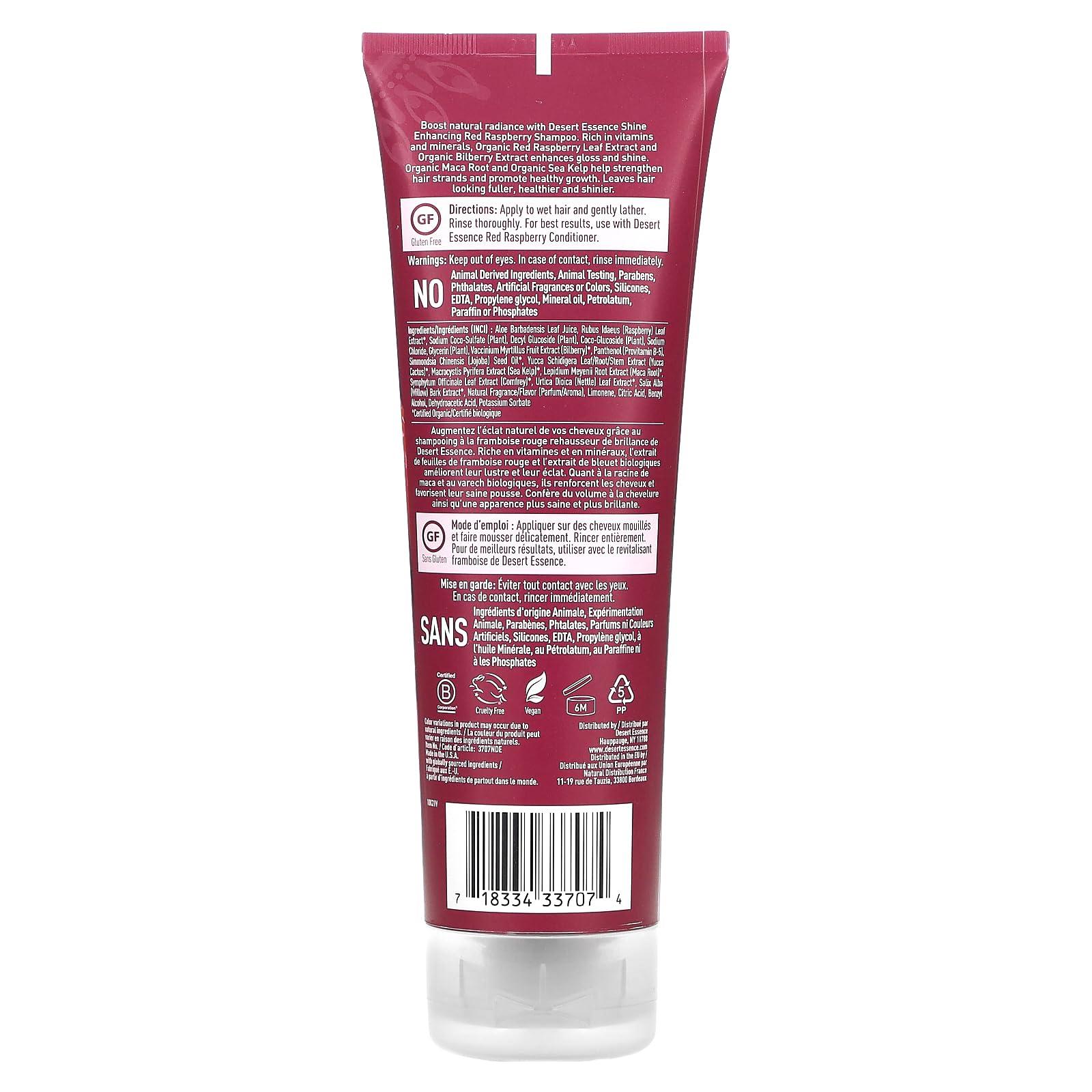 Desert Essence Desert Essence, Red Raspberry Shampoo, Organic, 8 oz
