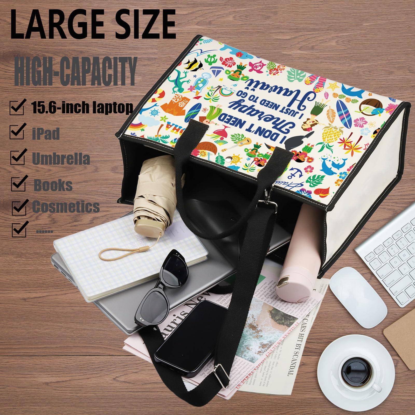 WZMPA WZMPA Hawaii Vacation Travel Bag Hawaiian Gifts I Don't Need Therapy I Just Need To Go Hawaii Makeup Zipper Pouch Bag Hawaii Trip Merchandise (Therapy Hawaii-TB)