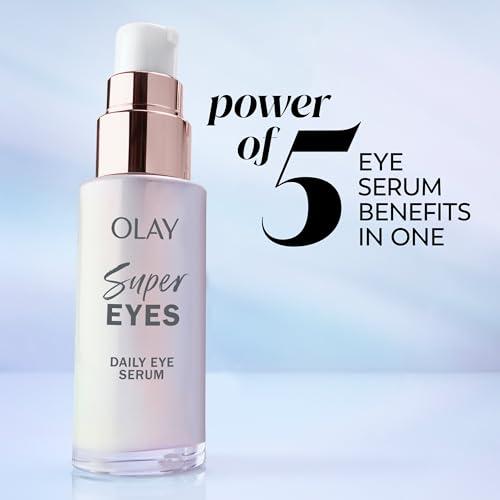Olay Olay Super Eye Serum - Vitamin C, Caffeine, Niacinamide, Amino Peptide, Aloe Vera - Brightens Dark Circles, Anti-Wrinkle, Anti-Aging, Brightening, Smooths Fine Lines, Firming, Hydrating, 0.45 Oz
